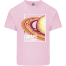 Space Velodrome Cycling Cyclist Bicycle Mens Cotton T-Shirt Tee Top Light Pink
