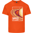 Space Velodrome Cycling Cyclist Bicycle Mens Cotton T-Shirt Tee Top Orange
