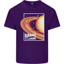 Space Velodrome Cycling Cyclist Bicycle Mens Cotton T-Shirt Tee Top Purple