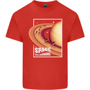 Space Velodrome Cycling Cyclist Bicycle Mens Cotton T-Shirt Tee Top Red
