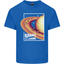 Space Velodrome Cycling Cyclist Bicycle Mens Cotton T-Shirt Tee Top Royal Blue