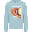 Space Velodrome Cycling Cyclist Bicycle Mens Sweatshirt Jumper Light Blue