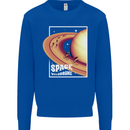 Space Velodrome Cycling Cyclist Bicycle Mens Sweatshirt Jumper Royal Blue