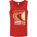 Space Velodrome Cycling Cyclist Bicycle Mens Vest Tank Top Red