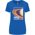 Space Velodrome Cycling Cyclist Bicycle Womens Wider Cut T-Shirt Royal Blue