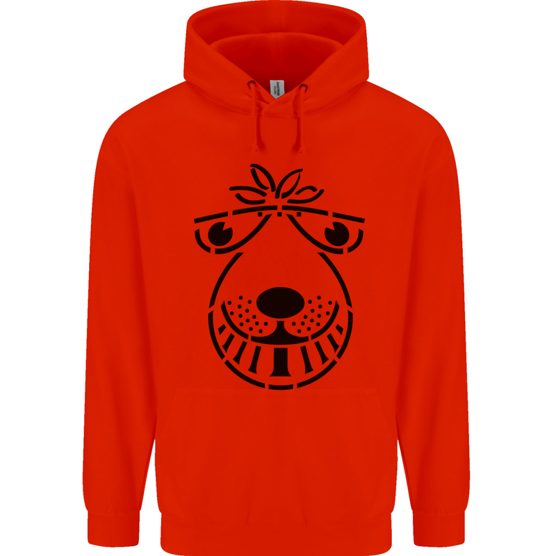 Spacehopper Retro Bouncy Toy Space Hopper Childrens Kids Hoodie Bright Red