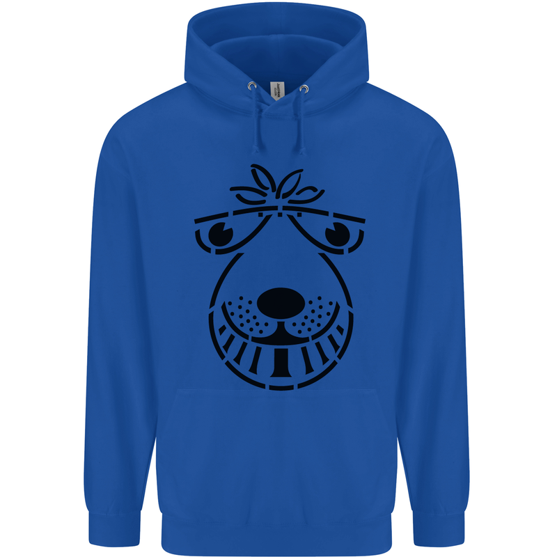 Spacehopper Retro Bouncy Toy Space Hopper Childrens Kids Hoodie Royal Blue