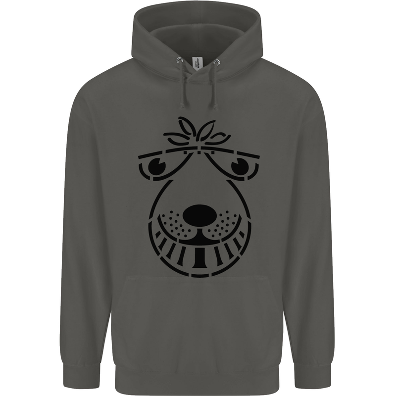 Spacehopper Retro Bouncy Toy Space Hopper Childrens Kids Hoodie Storm Grey