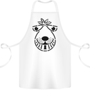 Spacehopper Retro Bouncy Toy Space Hopper Cotton Apron 100% Organic White