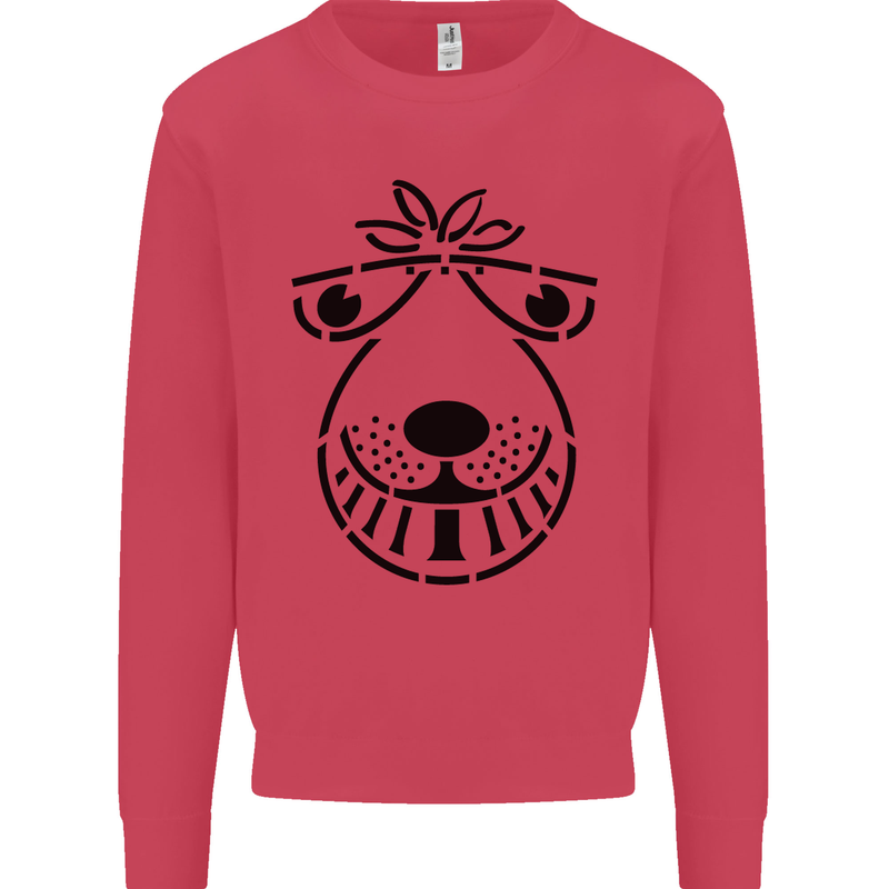 Spacehopper Retro Bouncy Toy Space Hopper Kids Sweatshirt Jumper Heliconia