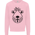 Spacehopper Retro Bouncy Toy Space Hopper Kids Sweatshirt Jumper Light Pink