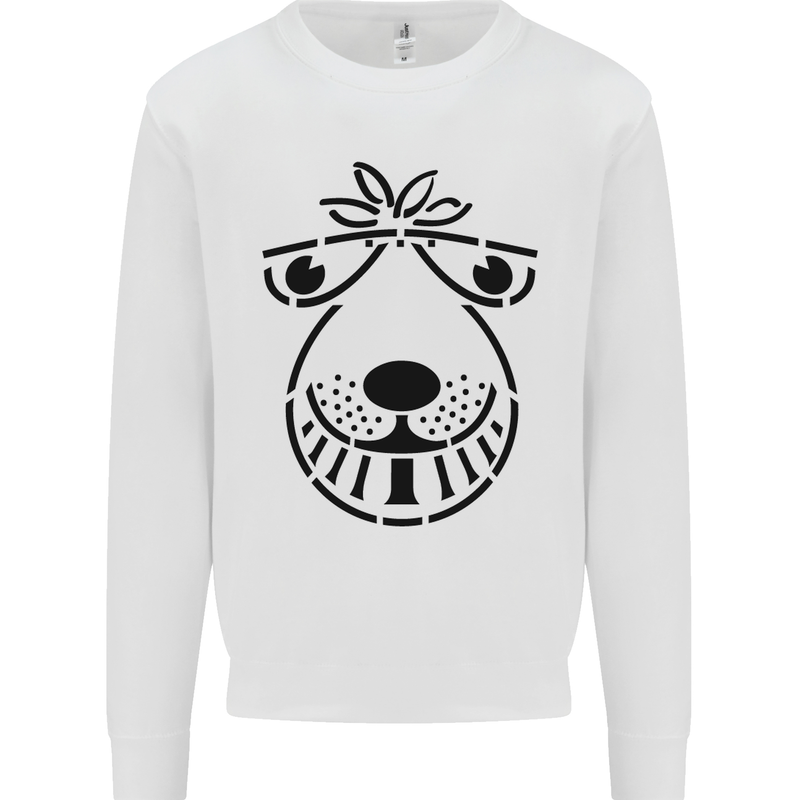 Spacehopper Retro Bouncy Toy Space Hopper Kids Sweatshirt Jumper White