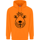 Spacehopper Retro Bouncy Toy Space Hopper Mens 80% Cotton Hoodie Orange