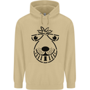 Spacehopper Retro Bouncy Toy Space Hopper Mens 80% Cotton Hoodie Sand