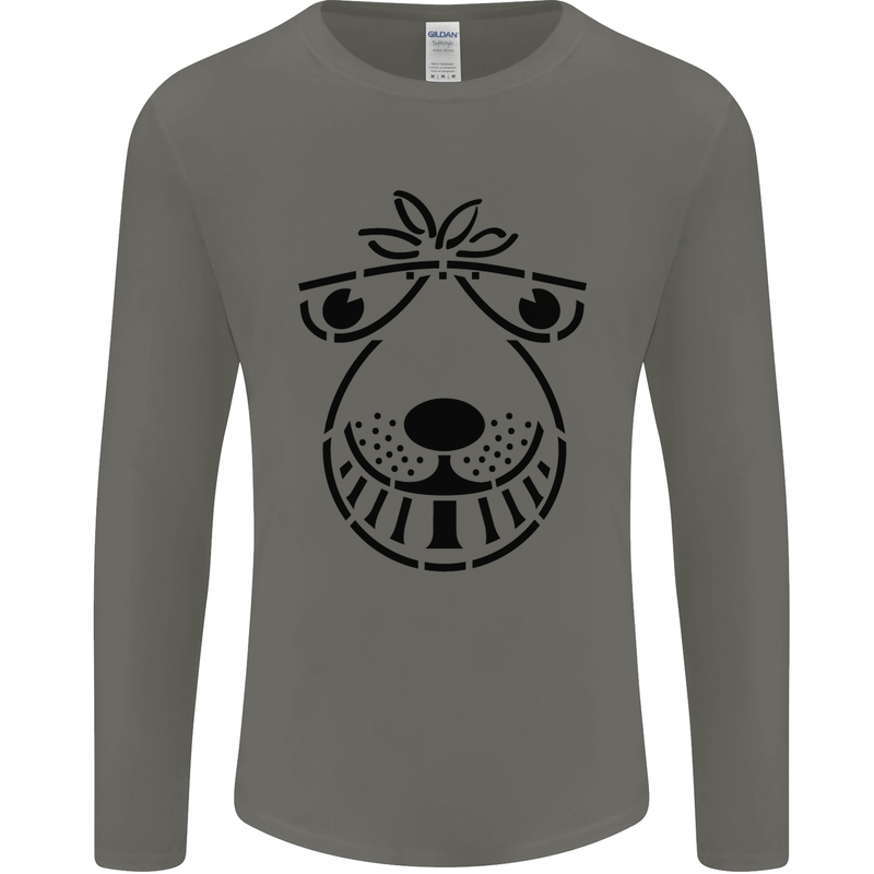 Spacehopper Retro Bouncy Toy Space Hopper Mens Long Sleeve T-Shirt Charcoal