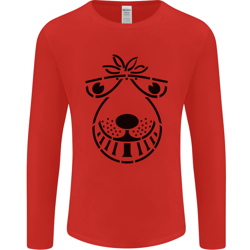 Spacehopper Retro Bouncy Toy Space Hopper Mens Long Sleeve T-Shirt Red