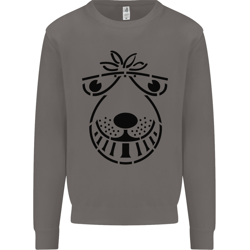 Spacehopper Retro Bouncy Toy Space Hopper Mens Sweatshirt Jumper Charcoal
