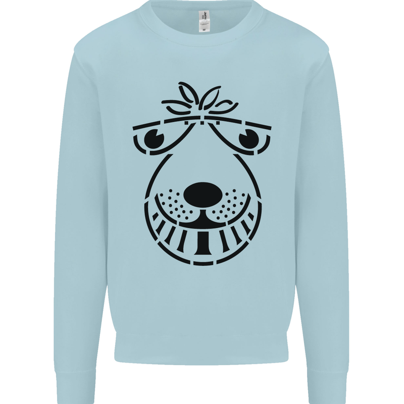 Spacehopper Retro Bouncy Toy Space Hopper Mens Sweatshirt Jumper Light Blue