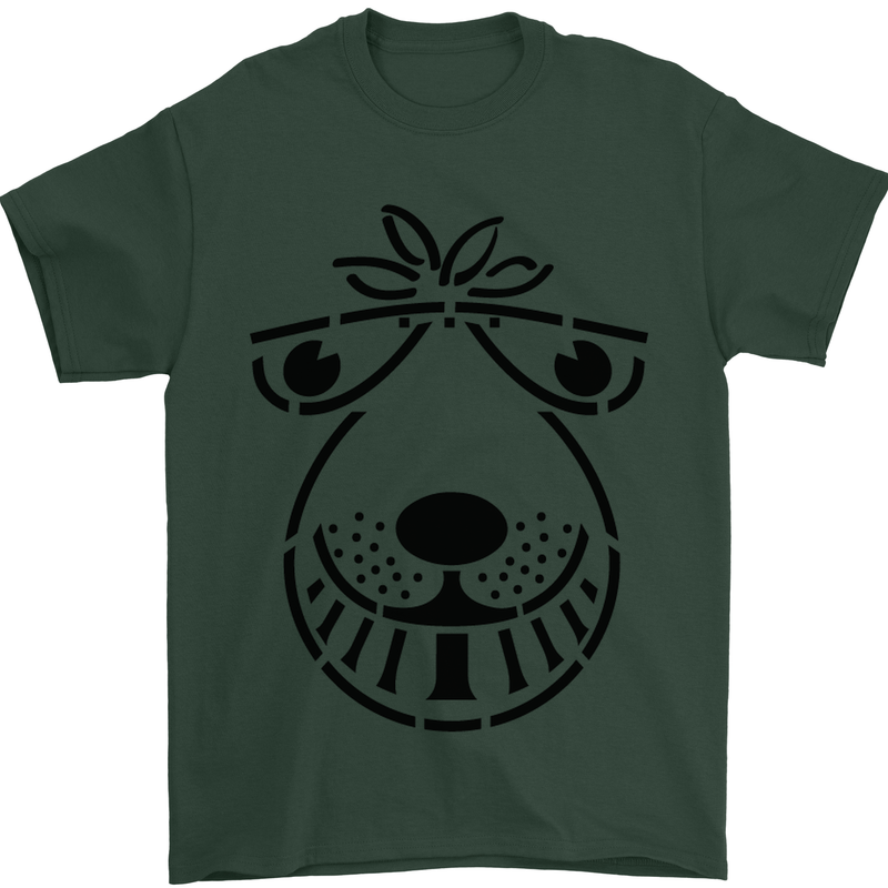Spacehopper Retro Bouncy Toy Space Hopper Mens T-Shirt Cotton Gildan Forest Green