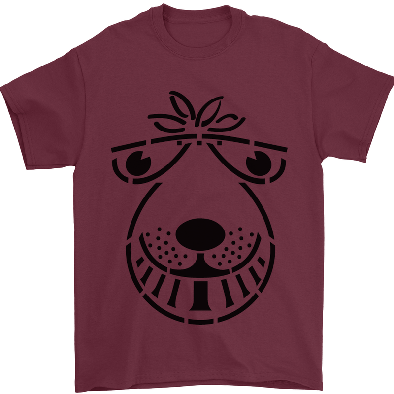 Spacehopper Retro Bouncy Toy Space Hopper Mens T-Shirt Cotton Gildan Maroon