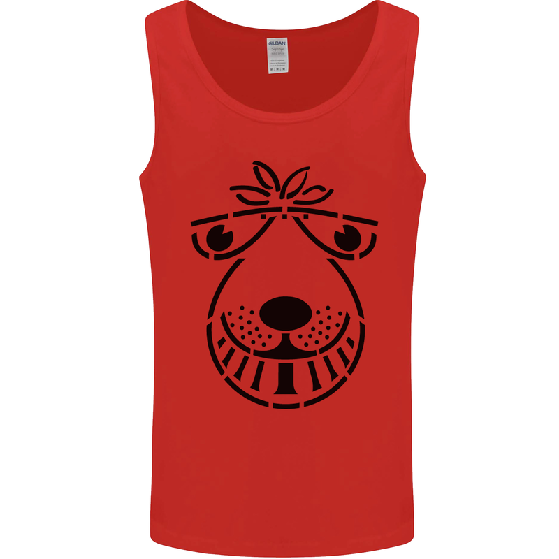 Spacehopper Retro Bouncy Toy Space Hopper Mens Vest Tank Top Red