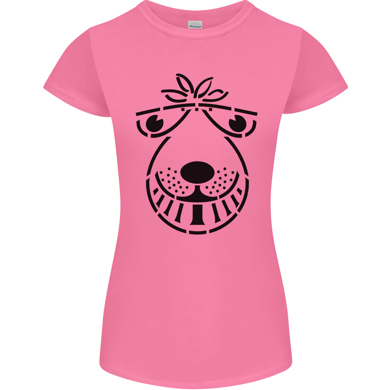 Spacehopper Retro Bouncy Toy Space Hopper Womens Petite Cut T-Shirt Azalea