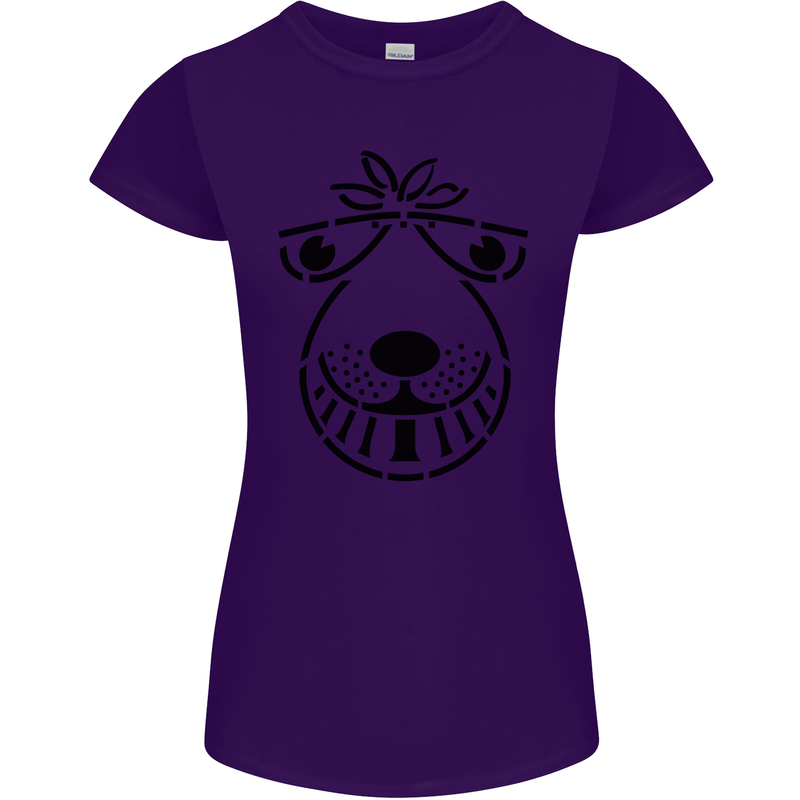 Spacehopper Retro Bouncy Toy Space Hopper Womens Petite Cut T-Shirt Purple