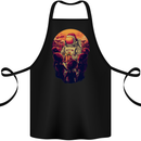 Spaceman Santa Christmas Space Astronaut Cotton Apron 100% Organic Black