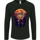 Spaceman Santa Christmas Space Astronaut Mens Long Sleeve T-Shirt Black
