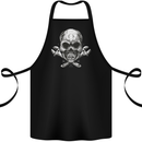 Spanner Skull Mechanic Biker Cotton Apron 100% Organic Black