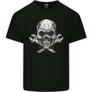 Spanner Skull Mechanic Biker Mens Cotton T-Shirt Tee Top Black