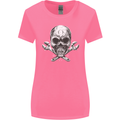 Spanner Skull Mechanic Biker Womens Wider Cut T-Shirt Azalea