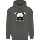 Spanner Skull Mechanic Car Biker Motorbike Childrens Kids Hoodie Storm Grey
