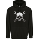 Spanner Skull Mechanic Car Biker Motorbike Mens 80% Cotton Hoodie Black