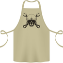 Spanner Skull Mechanic Car Biker Motorcycle Cotton Apron 100% Organic Khaki