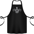 Spartan Biker Motorbike Motorcycle Cotton Apron 100% Organic Black