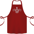 Spartan Biker Motorbike Motorcycle Cotton Apron 100% Organic Maroon