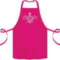 Spartan Biker Motorbike Motorcycle Cotton Apron 100% Organic Pink