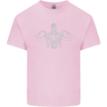 Spartan Biker Motorbike Motorcycle Mens Cotton T-Shirt Tee Top Light Pink