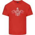 Spartan Biker Motorbike Motorcycle Mens Cotton T-Shirt Tee Top Red