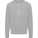 Spartan Biker Motorbike Motorcycle Mens Sweatshirt Jumper White