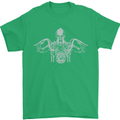 Spartan Biker Motorbike Motorcycle Mens T-Shirt Cotton Gildan Irish Green