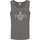 Spartan Biker Motorbike Motorcycle Mens Vest Tank Top Charcoal