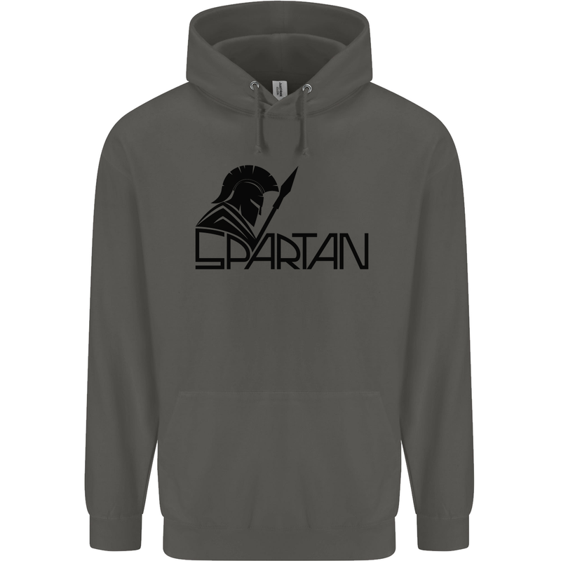 Spartan Gym Training Top Bodybuilding Childrens Kids Hoodie Storm Grey