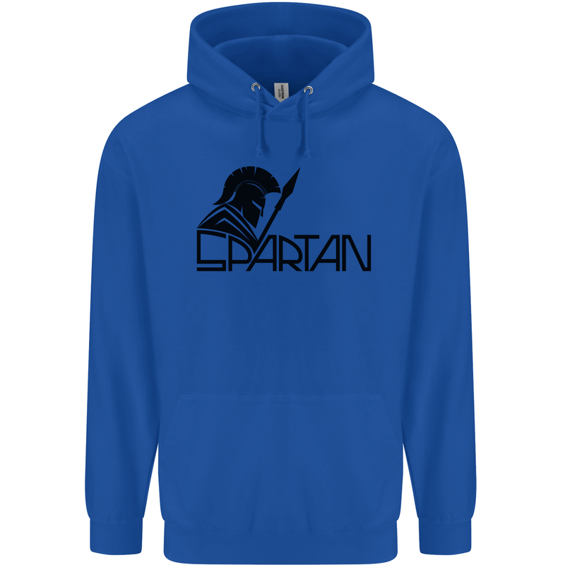 Spartan Gym Training Top Bodybuilding Mens 80% Cotton Hoodie Royal Blue