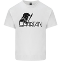 Spartan Gym Training Top Bodybuilding Mens Cotton T-Shirt Tee Top White