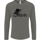 Spartan Gym Training Top Bodybuilding Mens Long Sleeve T-Shirt Charcoal