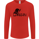 Spartan Gym Training Top Bodybuilding Mens Long Sleeve T-Shirt Red