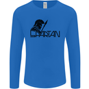 Spartan Gym Training Top Bodybuilding Mens Long Sleeve T-Shirt Royal Blue