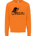 Spartan Gym Training Top Bodybuilding Mens Sweatshirt Jumper Orange